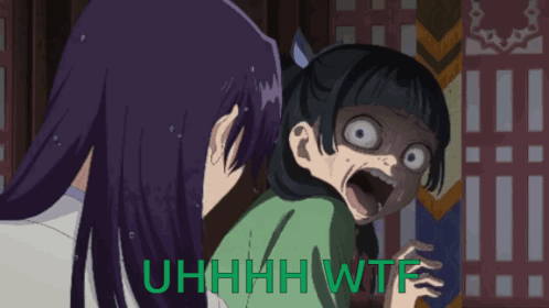 Girl With Shocked Face And Uhhhh Wtf Text GIF