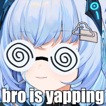 a girl with blue hair is wearing a pair of hypnotic glasses with a swirl on them .