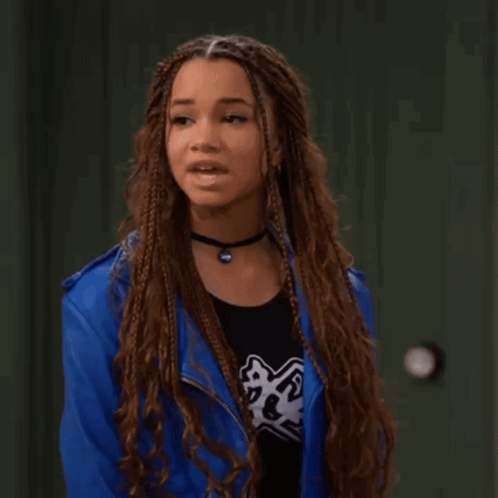 A Girl With Braids And A Choker Says And I Know You Did Not Just Say That GIF