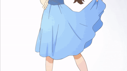 A Girl With Long Brown Hair And A Yellow Headband Is Sitting Down GIF
