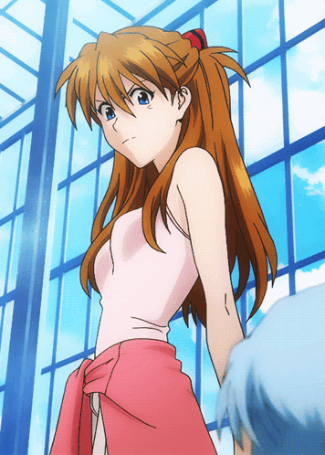 Girl With Long Red Hair And Blue Eyes GIF
