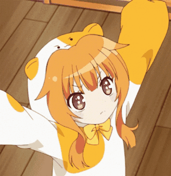 A Girl With Orange Hair Is Wearing A Cat Hoodie GIF