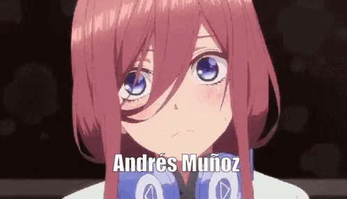 A Girl With Pink Hair And Blue Eyes Is Wearing Headphones And Making A Face . GIF