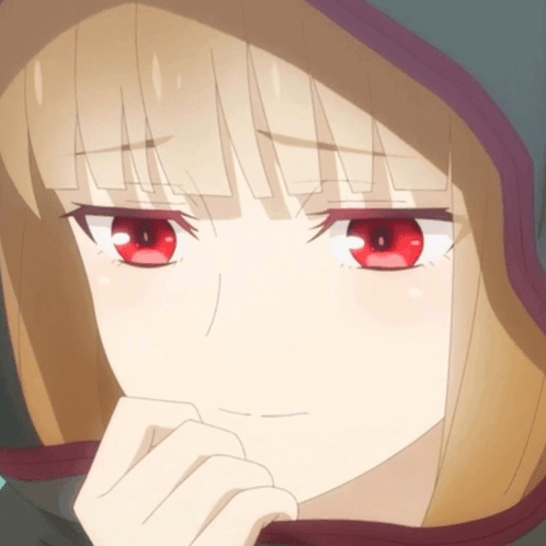A Girl With Red Eyes Is Wearing A Hoodie GIF
