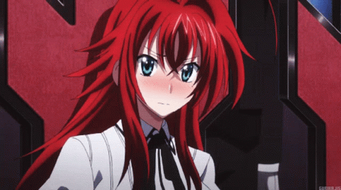 A Girl With Red Hair Is Sitting In A Chair With Her Eyes Closed And A Watermark That Says ' Gurikajis ' GIF