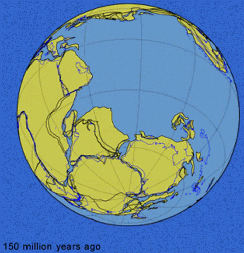 A Globe With The Words 50 Million Years Into The Future On The Bottom GIF