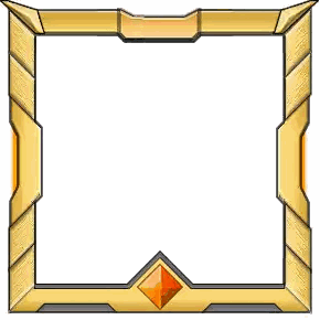 a gold frame with a diamond in the middle of it
