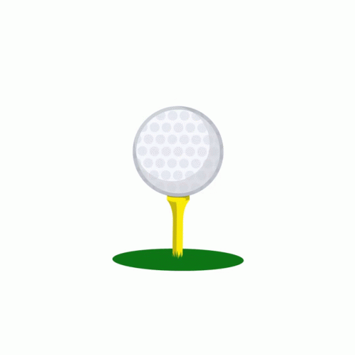 A Golf Ball Is Being Hit With A Golf Club GIF