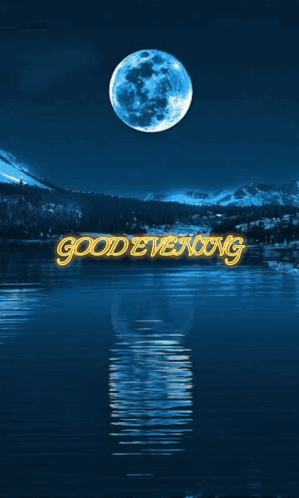 A Good Evening League Of The Powerful Voices With A Full Moon In The Background GIF