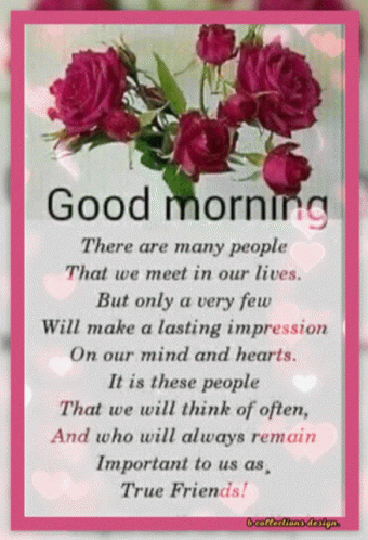 A Good Morning Message With A Picture Of Roses GIF