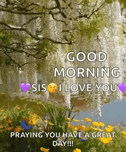 A Good Morning Sis I Love You Praying You Have A Great Day . GIF