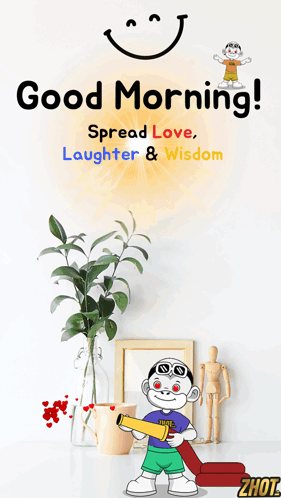A Good Morning Spread Love Laughter And Wisdom Message GIF