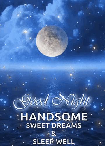 A Good Night Handsome Sweet Dreams And Sleep Well Poster GIF