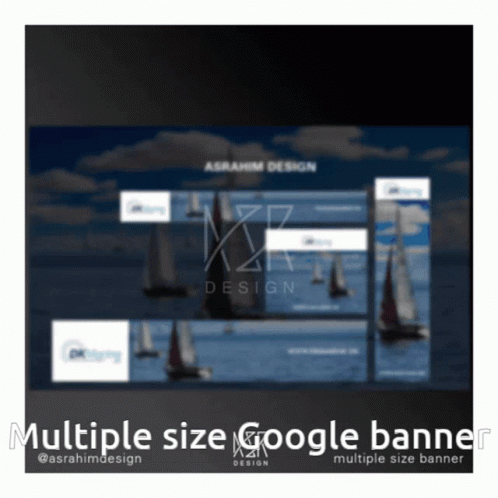 Google Banner With Sailboats In Ocean GIF