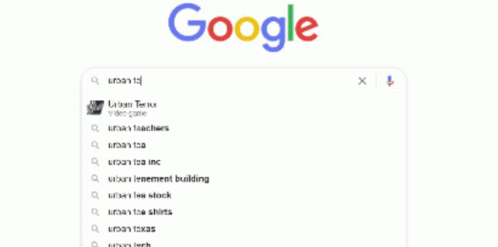 A Google Search For Urban Terror Is Displayed GIF