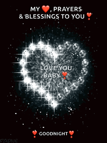 A Graphic That Says " My Prayers & Blessings To You " GIF