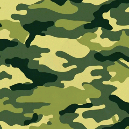 A Green And Yellow Camouflage Pattern With A Black Background GIF