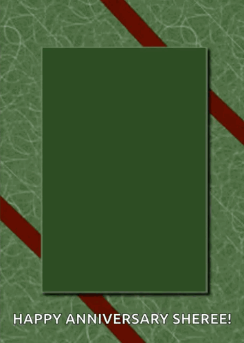 A Green Anniversary Card Wishing You Serenity & Joy On Your Sobriety Birthday GIF