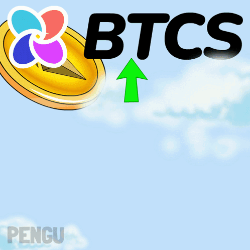 A Green Arrow Pointing Up In Front Of A Sign That Says Tcs GIF