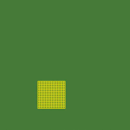 A Green Background With A Yellow Geometric Design On It GIF