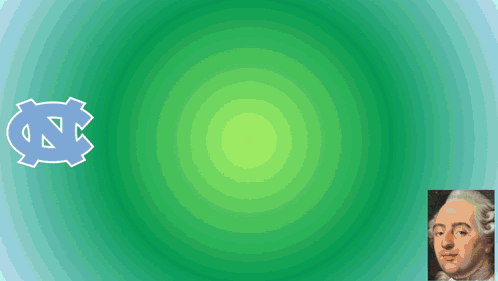A Green Background With The Letters Unc And Nc GIF