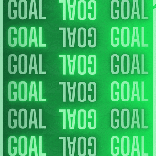 a green background with the word goal in white