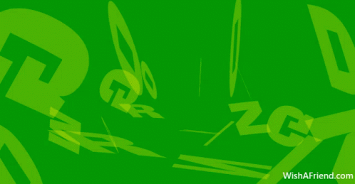 A Green Background With The Words Good Morning Written In Yellow GIF