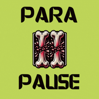 A Green Background With The Words Para Ii Pause GIF