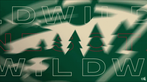 A Green Background With White Letters That Say Wild GIF