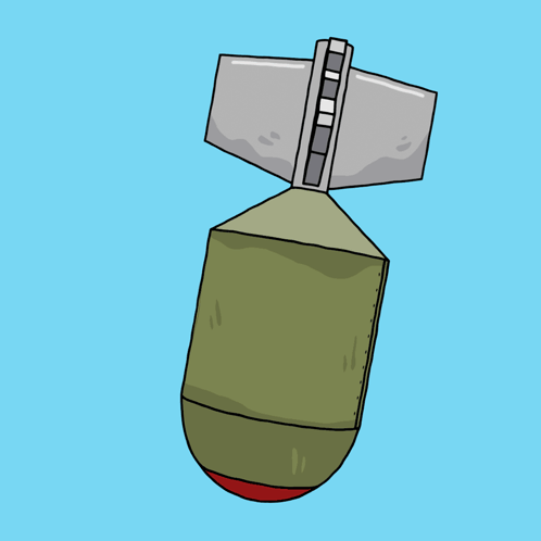 A Green Bomb With A Radioactive Symbol On It GIF