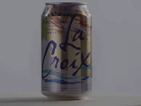 A Green Can Of Soda With The Word La On It GIF