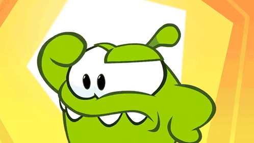 A Green Cartoon Character Is Covering His Face With His Hands GIF