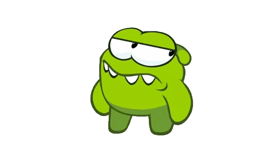 a green cartoon character with a big mouth