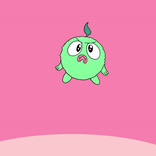 A Green Cartoon Character With An Angry Face GIF