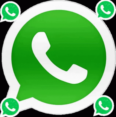 A Green Circle With A White Phone Icon Inside GIF