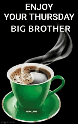 A Green Cup Of Coffee On A Saucer With Smoke Coming Out Of It . GIF