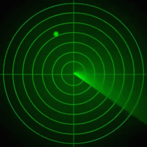 A Green Radar Screen With A Green Circle In The Middle Of The Screen . GIF