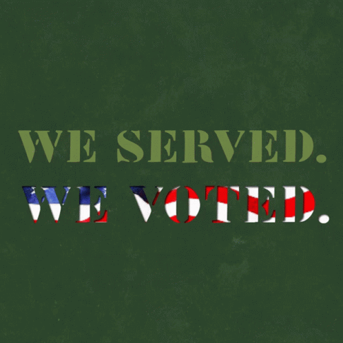 A Green Sign That Says " Ewii We Served " GIF