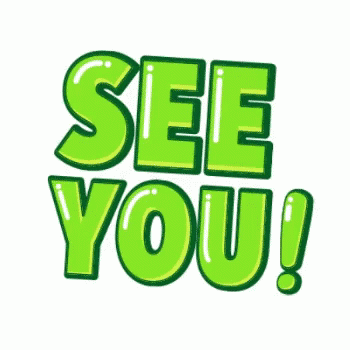 A Green Sign That Says `` See You '' Is Moving . GIF
