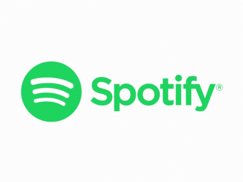 A Green Spotify Logo With A White Outline On A White Background GIF