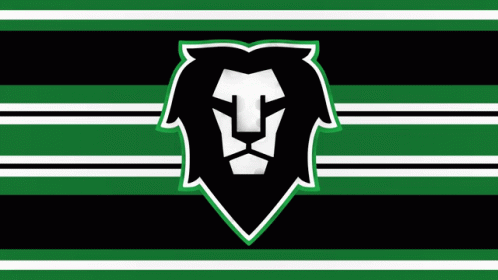 A Green , White , And Black Striped Background With A Diagonal Line . GIF