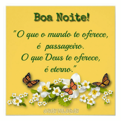 A Greeting Card That Says Boa Noite On It GIF