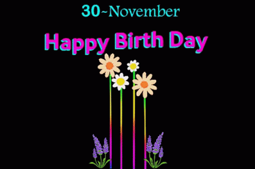 a greeting card that says happy birth day on it