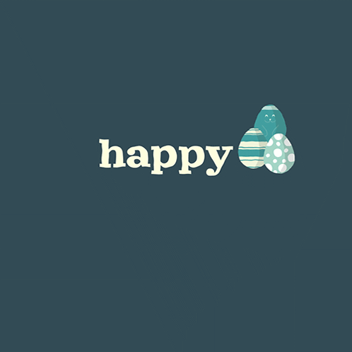 A Greeting Card That Says Happy Easter GIF