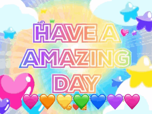 A Greeting Card That Says Have An Amazing Day GIF