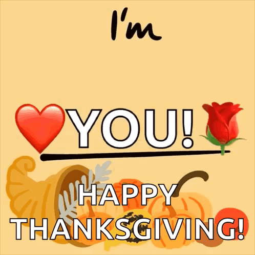 Thankful Thanksgiving Greeting Card GIF