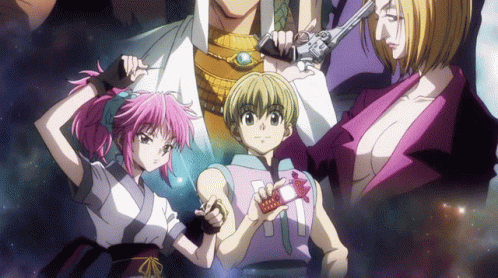 a group of anime characters including one with the number 11