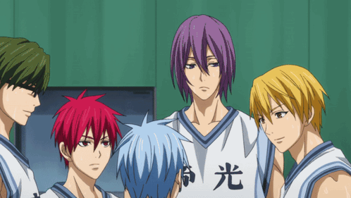 A Group Of Basketball Players With One Wearing A White Jersey With Chinese Characters On It GIF
