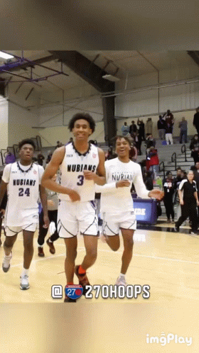 A Group Of Basketball Players With The Number 3 On Their Jerseys GIF