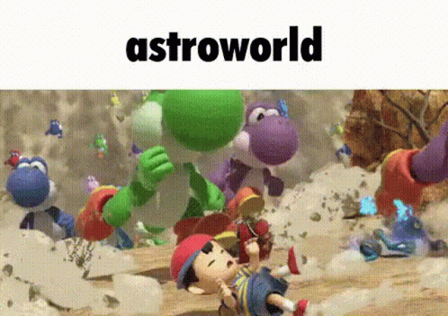 A Group Of Cartoon Characters Are Playing A Video Game . GIF